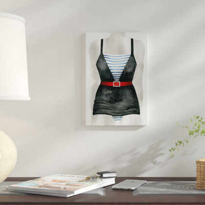 «Vintage Bathing suit IV», reproduction sur toile