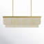 Luminaire suspendu linéaire 7 lumières Elora