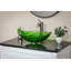 Eden Bath 14.5'' Green Tempered Glass Specialty Bathroom Sink