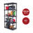 IRIS 5-Tier Medium Plastic Garage Storage Shelving Unit, Black (12 W x 64 H x 24 D)-2028789019
