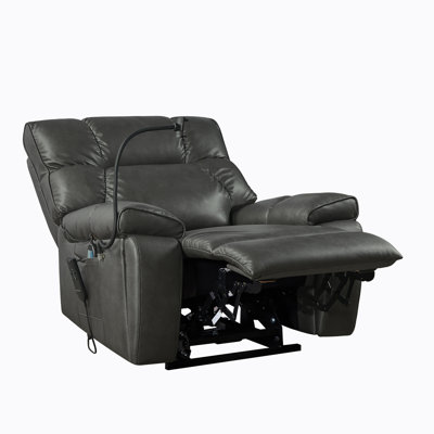 Recliner Chair with Phone Holder,Electric Power Lift Recliner Chair with 2 Motors Massage And Heat -  Hokku Designs, 668C376881304EBDA7633A3C46C91539