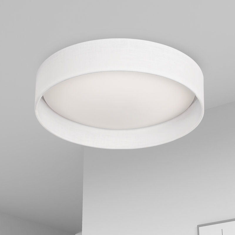 Acrylic LED Flush Mount, Eggshell