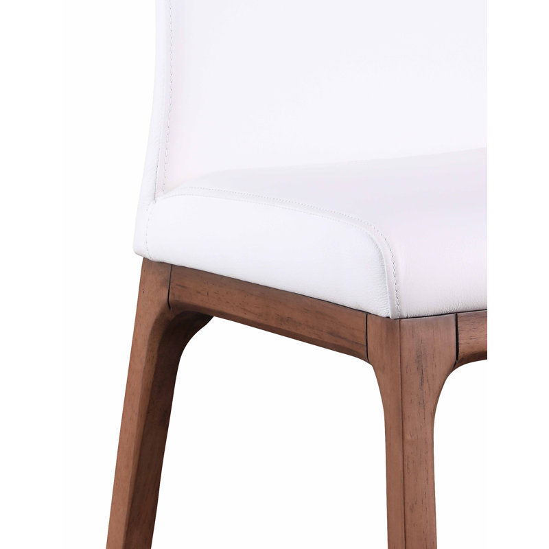 Bendicty Bar Stool, White/Walnut