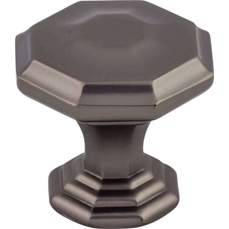Chalet Round Knob, 1 1/8" Knob Diameter, Ash Gray