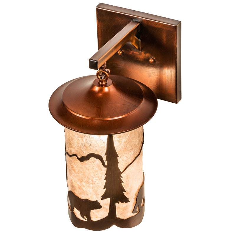Rustic Lodge Armed Sconce