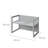 Kids 3 Piece Rectangular Play Table and Chair Set and Bench