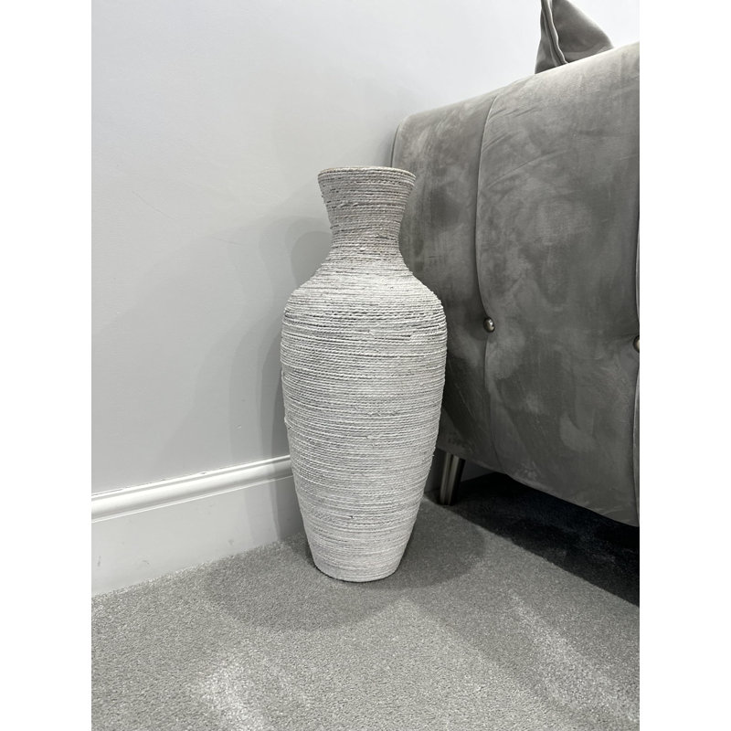 Eena Wood Floor Vase