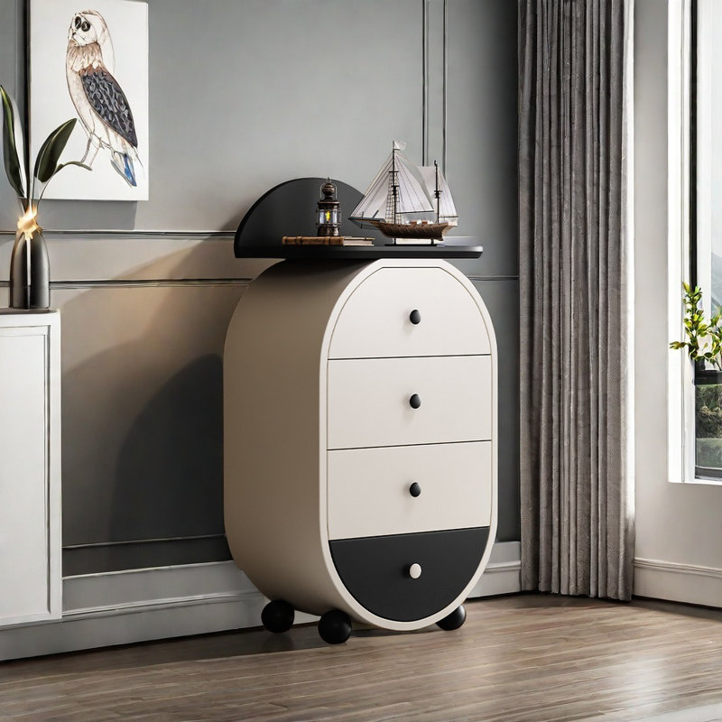 Commode d'appoint nordique de style rétro