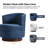 Cabrini 28.5"W Modern Swivel Accent Chair With Solid Wood Base-1503425652