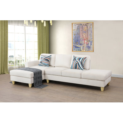 Strom Upholstered L-Shaped Sectional