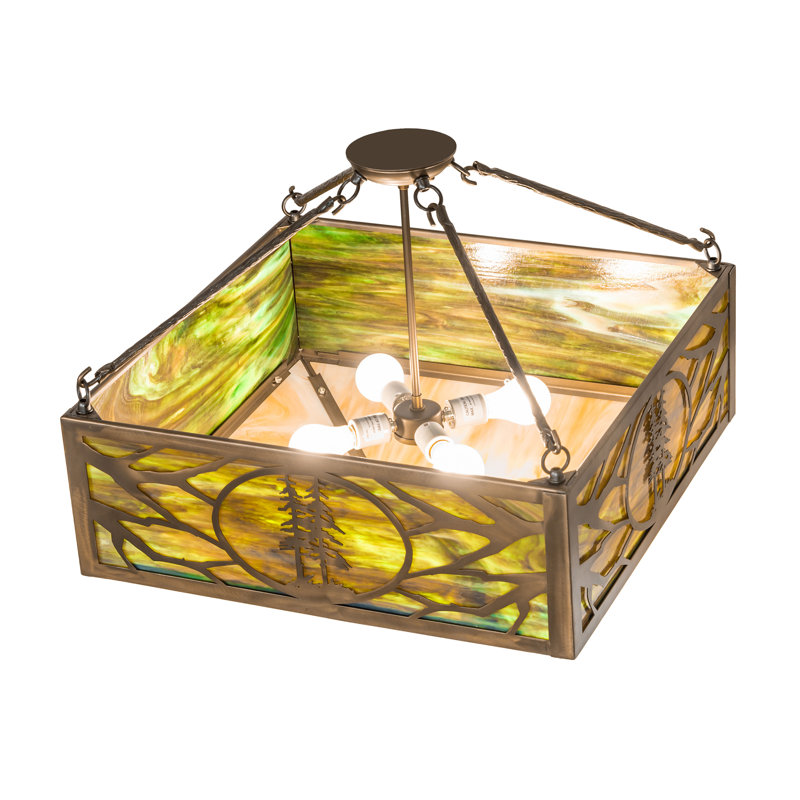 4 - Light Semi Flush Mount