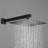 10 Inch Shower Head Bathroom Luxury Rain Mixer Shower Complete Combo Set Wall Mounted
