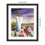 «Christ Calming The Multitude» par English School, reproduction d'art encadrée sur bois-1870937183-1870937181