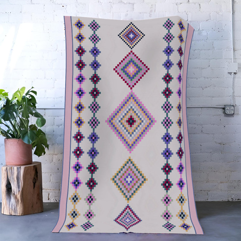 Krischan Geometric Indoor / Outdoor Rug, Rectangle 3'3" x 4'11"