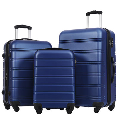 Ensemble de valise à roulettes 3 pièces avec serrure TSA 20 "24" 28 "Disponible
