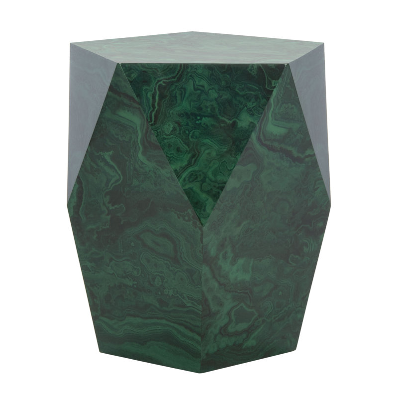 Table de bout en blocs de bois massif