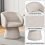 Linen Upholstered Barrel Dining Chair
