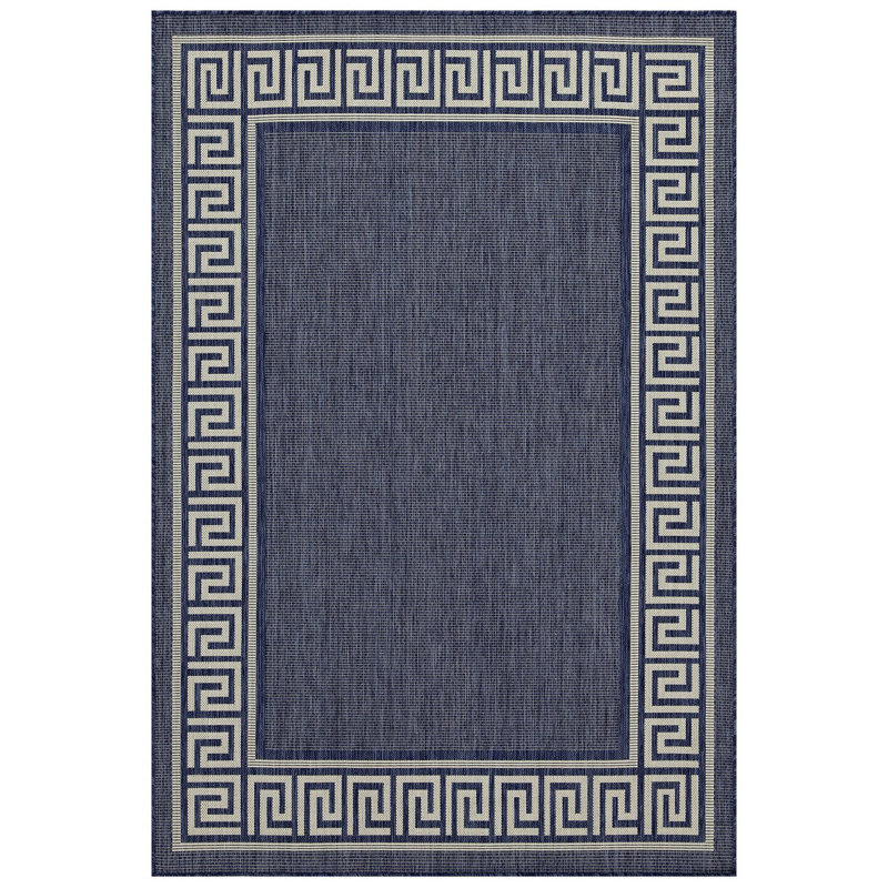 Sunshine Indoor/Outdoor Area Rug, Blue, Rectangle 7'10" x 10'3"