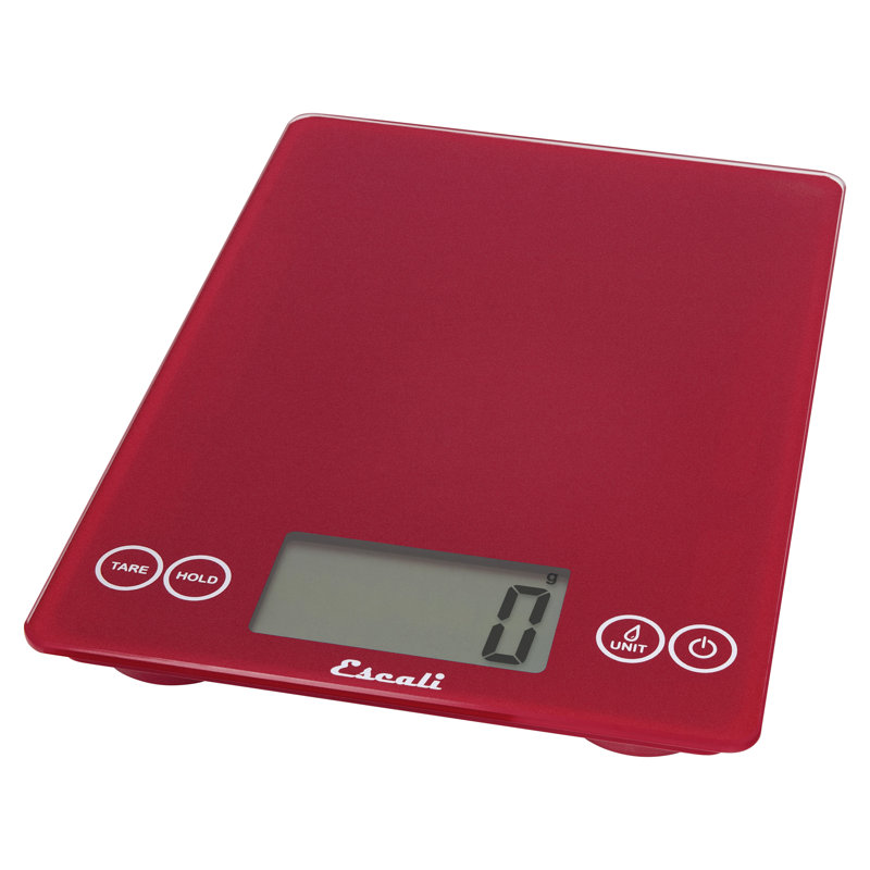 Balance de cuisine numérique Escali Arti 15 lb, Rouge Metallic Rio