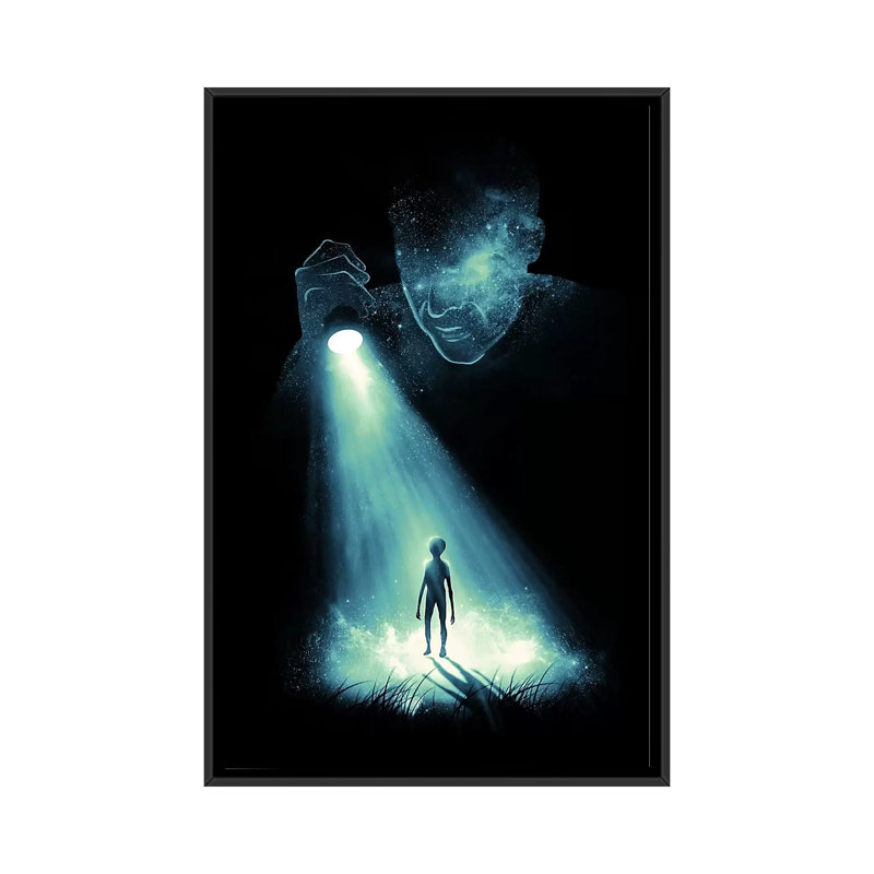 I See U, impression sur toile tendue, H 26 po x l 18 po x P 1,5 po, Toile encadrée noire, Pas de tapis