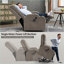 Fauteuil inclinable électrique avec massage 8 points, chaleur lombaire, USB, porte-gobelets, 350 lb | Noyer brun-499979771