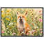 «Fox in Wildflowers», reproduction d'art sur toile encadrée dans la chambre principale-133640073-133640072