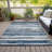 Machine Washable Indoor/Outdoor Cicel ACN1191 Denim Rug-109514324