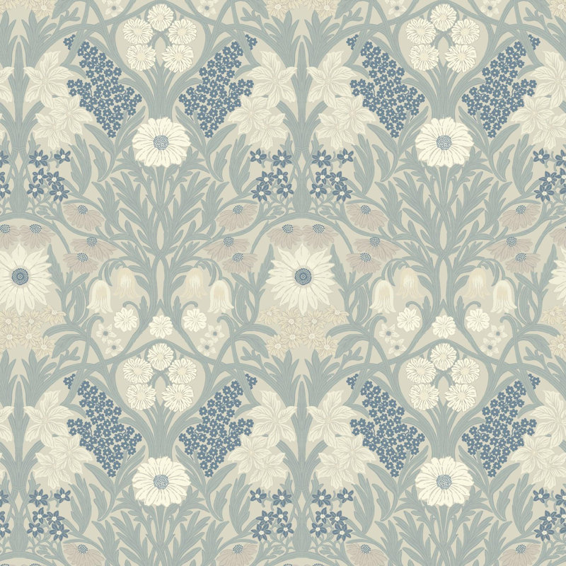 Wild Meadow - Wallpaper, Linen Stone, Peel & Stick