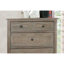 Mobilier de chambre à coucher brossé à fil métallique gris chaud 1 pièce