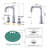 8 In. Widespread Double Handle Bathroom Faucet With Pop Up Drain In Chrome-125231558