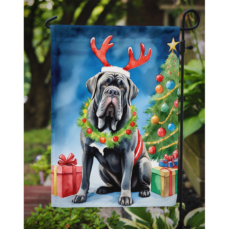 Drapeau de Noël renne de jardin, Mâtin napolitain