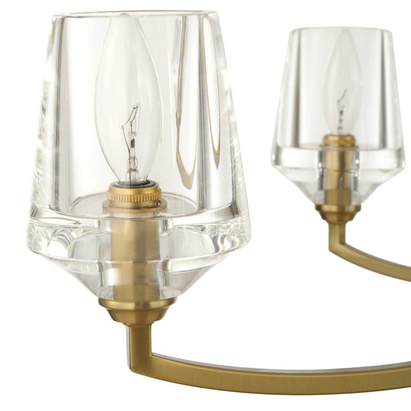 Lustre en laiton 6 lumières Uttermost Barcelona