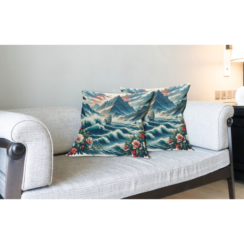 Ensemble de 2 housses de coussin Ambesonne, Rectangle, H 16 po x l 36 po