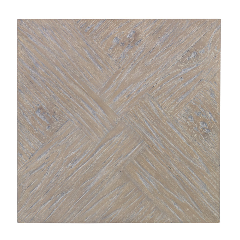 Joshua Light Grey Recycled Teak Wood End Table