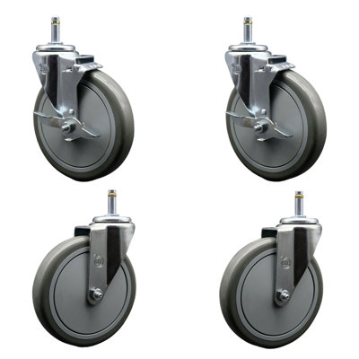 Swivel Grip Ring Stem Caster