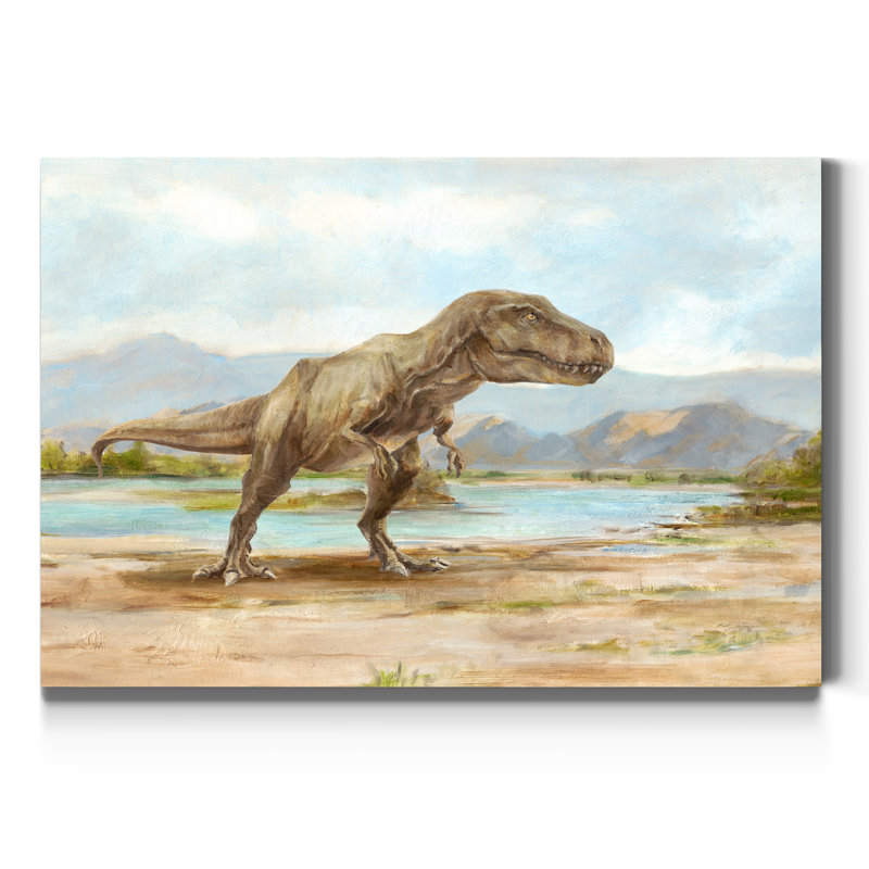« Dinosaur illustration III », reproduction d’art sur toile, H 36 po x l 24 po x P 1 po