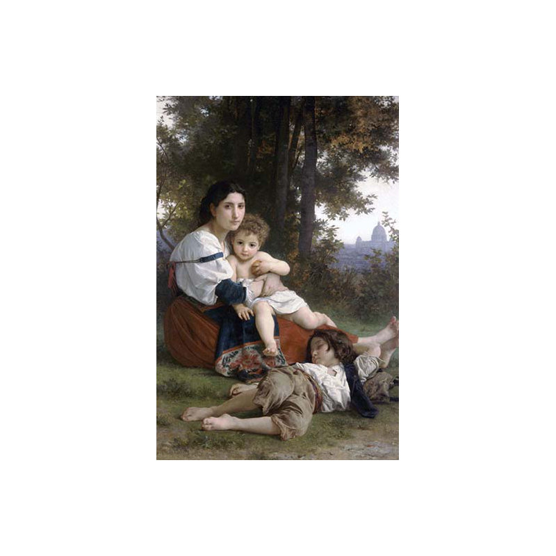 « rest » par bouguereau, impression