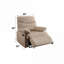 Tissu beige neutre de 35 pouces avec fauteuil inclinable Motion Relaxation xpiyaer-513596276
