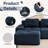 Boneless 81.9” Boneless Couches For Living Room, Modular Sectional Sofa With L-Shape Chaise, 2 Seater Comfy Upholstered Loveseat Deep Seat Corduroy Fabric Cloud Couch No Assembly, Anti-Slip Design?-183065907