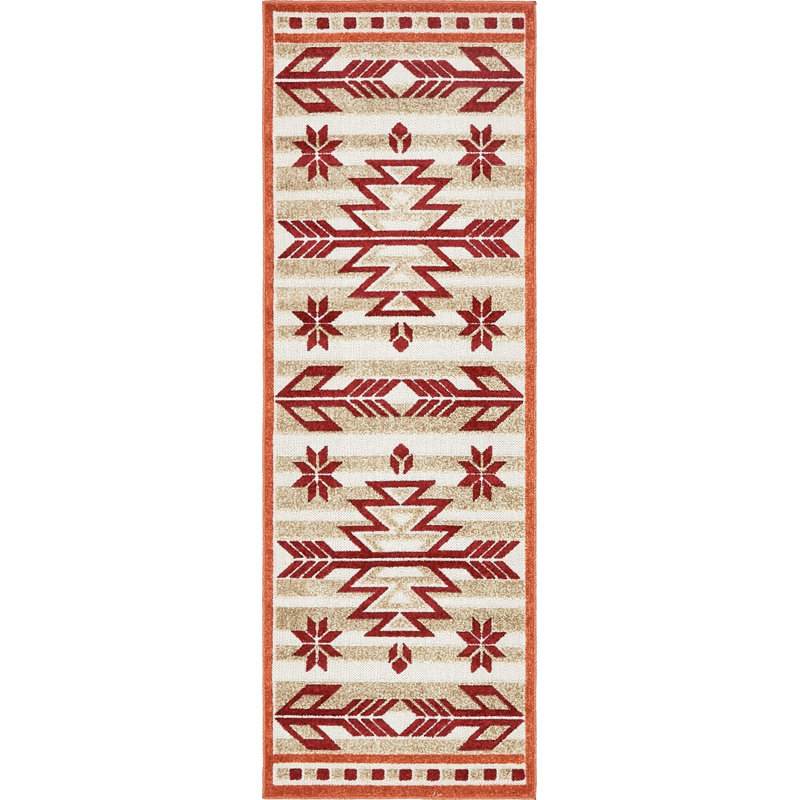 Lochbuie Geometric Indoor / Outdoor Rug, Runner 2' x 6'