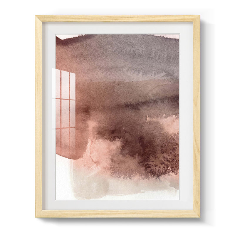 Red Ochre Abstract II -Framed Print
