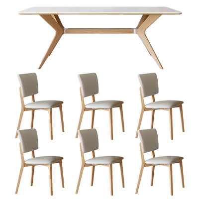 Ensemble de table de salle à manger rectangulaire