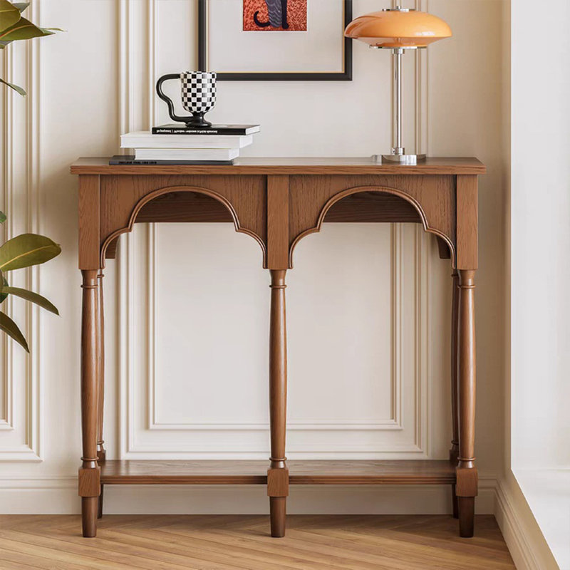 The ancient and elegant console table, 35.43" H x 47.24" W x 12.6" D