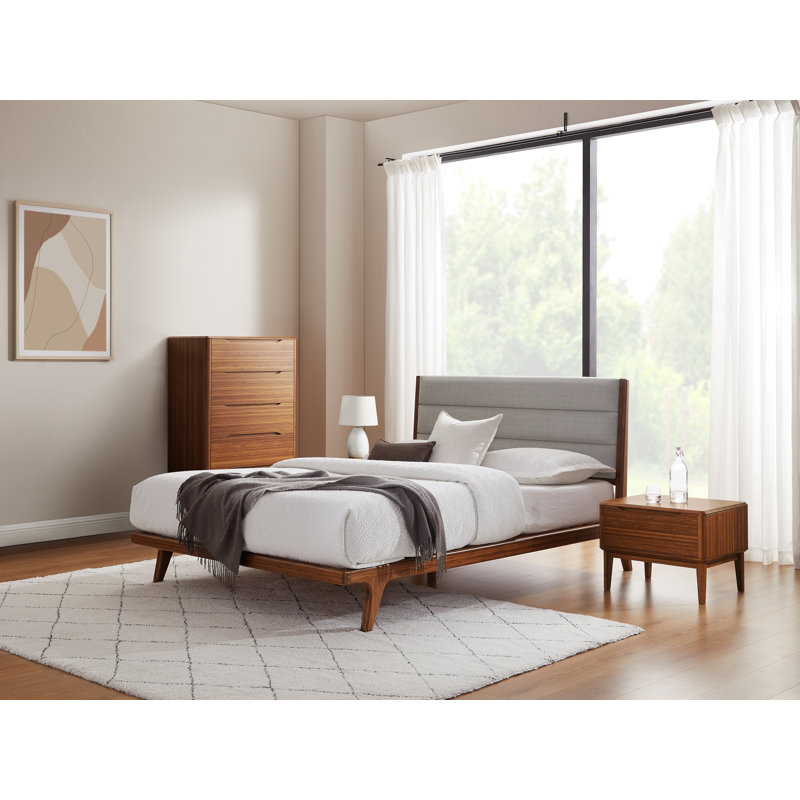 Horey Solid Wood Piece Bedroom Set, Queen