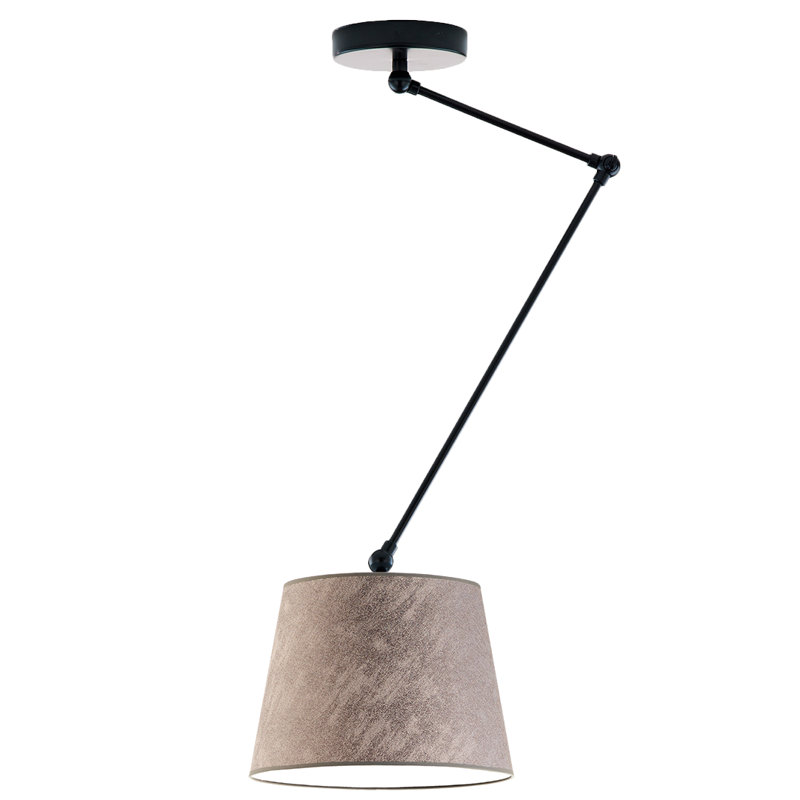 Paun 1 - Light Novelty Chandelier, Gray/White, Matte Black