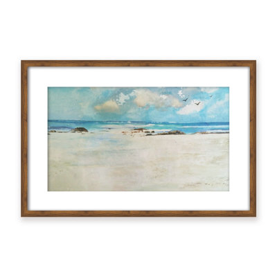 Coastal Retreat Cerulean by  - Picture Frame Painting