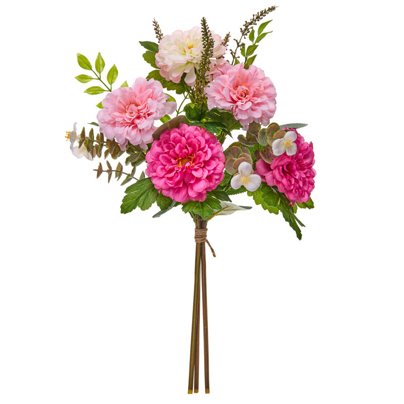 Joli bouquet de pivoines roses 19 po