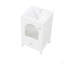 Meuble-lavabo de 20 po avec lavabo, armoire de salle de bain avec porte en verre à fermeture douce, tiroir-790740790
