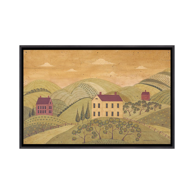 Burnt Hills - reproduction d'art murale encadrée, Noir patiné, H 26 po x l 40 po, Reproduction encadrée sans passe-partout