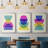 Bright Stack I  -Custom Framed  Wrapped Gallery Canvas - 3 Pieces-1547584579-1547584591